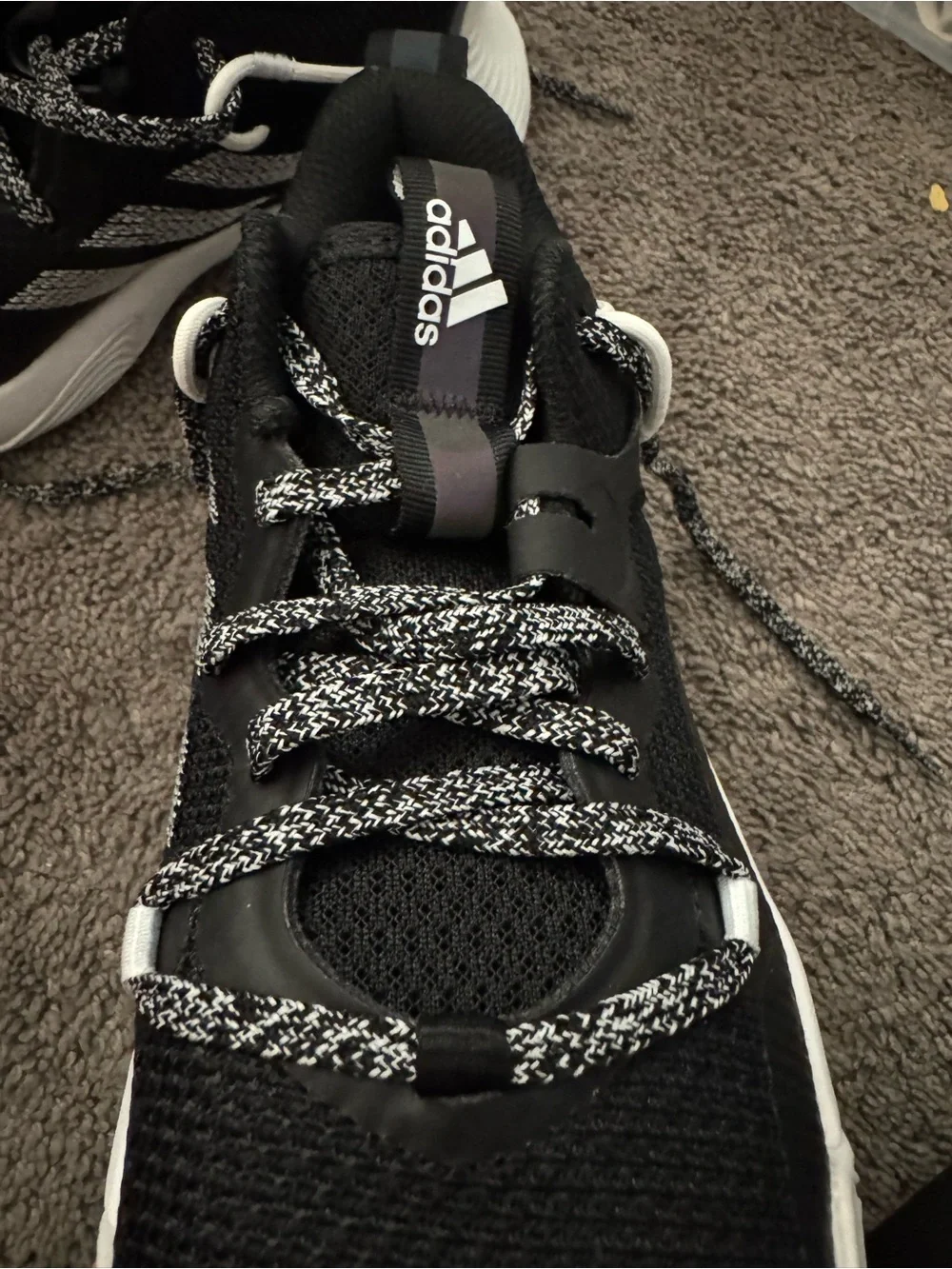 adidas Black and White Kids Basketball Shoes Harden Stepback 3 Size kids 4 NWOT